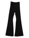 Rick Owens Flared Trousers In Black