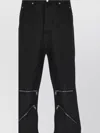 Rick Owens Flared Trousers With Zippered Pockets