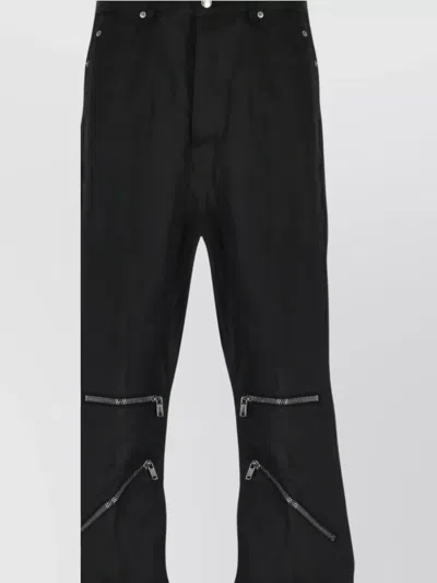 Rick Owens Flared Trousers With Zippered Pockets