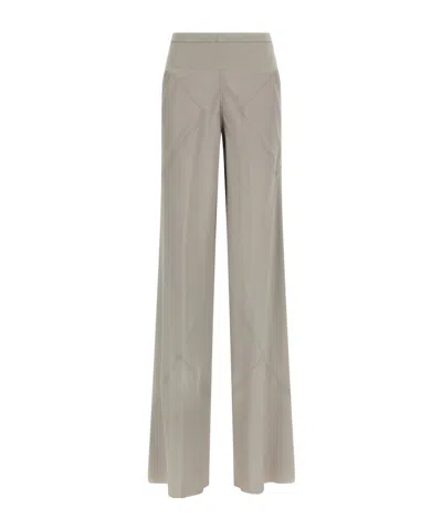 Rick Owens Flared Wide-leg Casual Pants In Gray