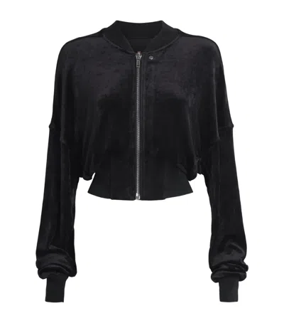 Rick Owens Flight Bomber Jacket In Black