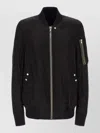 Rick Owens Black Solid Bomber Jacket In Black