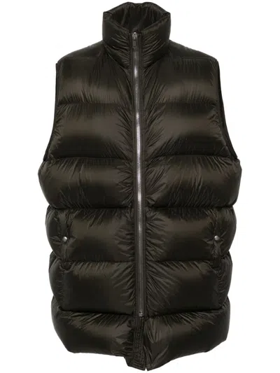 Rick Owens Flight Gilet In Green