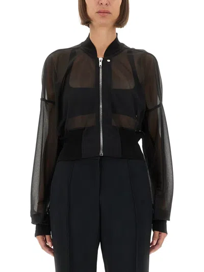 Rick Owens "flight" Jacket In Black