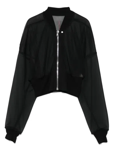 Rick Owens Flight Jacket In Black