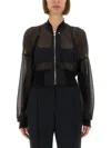 Rick Owens Cropped Jacket In Black