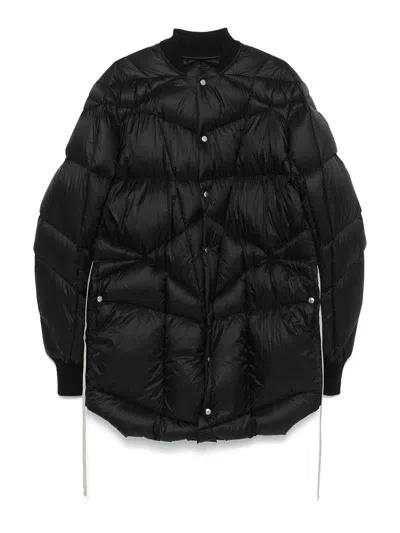 Rick Owens Flight Liner Coat In Black