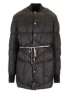 Rick Owens Mens Black Flight Liner Quilted-and-padded Regular-fit Shell-down Jacket In Black