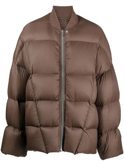 Rick Owens Brown Flight Down Jacket