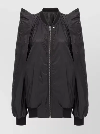 RICK OWENS FLIGHT TECH JACKET ELASTIC HEM