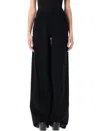 Rick Owens Blue Hollywood Bolan Bootcut Jeans In Black