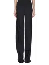 Rick Owens Floor-length Black Charmeuse Bias Pants