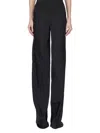 Rick Owens Floor-length Black Charmeuse Bias Pants In Black