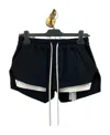 Rick Owens Black Fog Shorts In Black