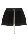 Rick Owens Cloud Layered Elastic Waistband Shorts In Black