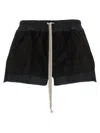 Rick Owens Cloud Layered Elastic Waistband Shorts In Black