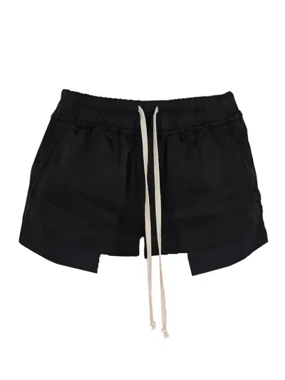 Rick Owens "fog Boxers" Shorts In Black