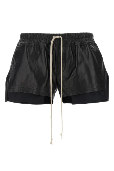Rick Owens 'fog Boxers' Shorts In Black
