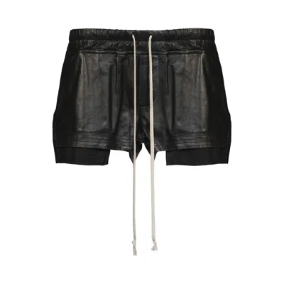 Pre-owned Rick Owens Fog Boxers Shorts 'black' | Women's Size 42