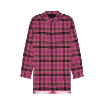 Pre-owned Rick Owens Fog Pocket Outershirt 'fuschia' | Pink | Men's Size 50