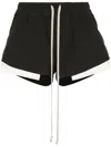 Rick Owens Black Fog Shorts In Brown