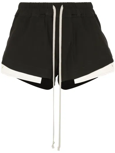Rick Owens Black Fog Shorts In 09 Black