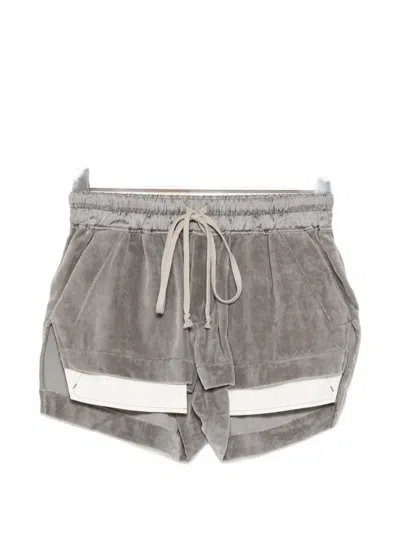 Rick Owens Fog Shorts In Gray