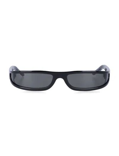Rick Owens Fog Sunglasses In Purple