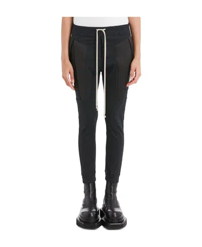 Rick Owens Fogachine Fog Biker Trousers In Black