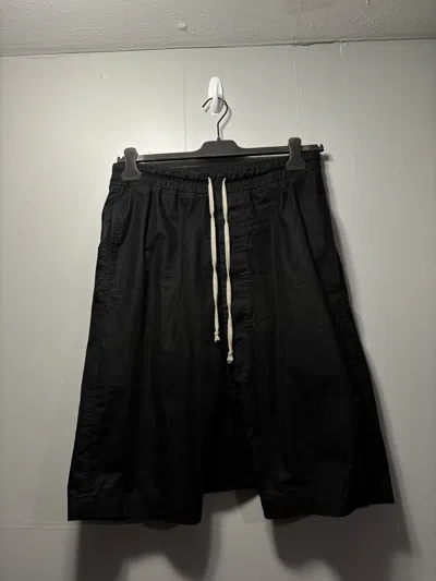 Pre-owned Rick Owens Fogachine Pod Shorts In Black