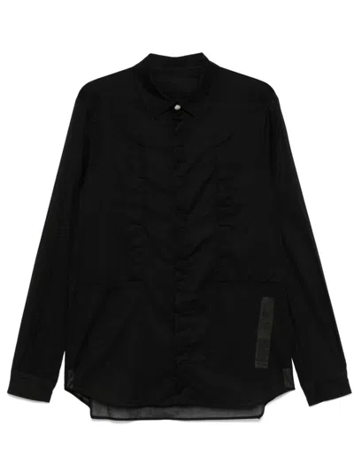 Rick Owens Cotton Shirt In Black