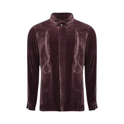 Pre-owned Rick Owens Fogpocket Long-sleeve Shirt 'amethyst' | Purple | Men's Size 52