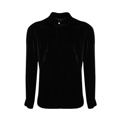 Pre-owned Rick Owens Fogpocket Long-sleeve Shirt 'black' | Men's Size 56