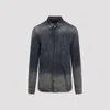 Rick Owens Fogpocket Long Sleeve Outer Shirt In Gray