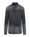 Rick Owens Fogpocket Long Sleeve Outer Shirt In Black
