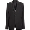 Rick Owens Fogpocket Wool Blazer In Black