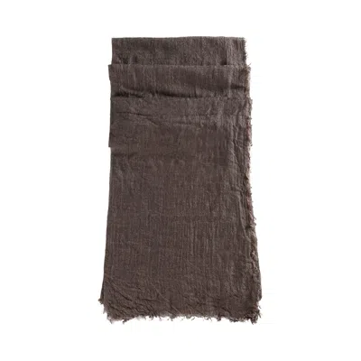 Pre-owned Rick Owens Follo Scarf 'dark Dust' | Black | Women's Size Onesize