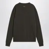 Rick Owens Cashmere And Wool Crewneck Sweater In Green