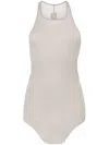 Rick Owens Forever Basic Cotton Tank Top In Grey