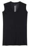 Rick Owens Forever Basic Cotton Vest In Black