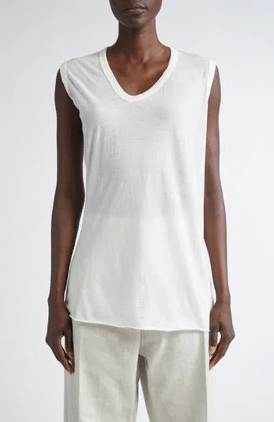 Rick Owens Forever Basic Cotton Vest In Multi