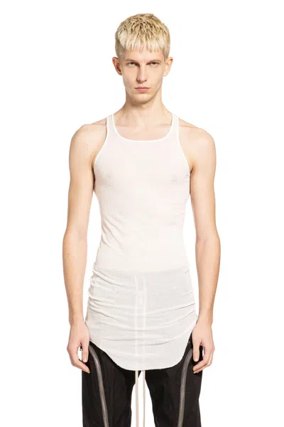 Rick Owens Forever Basic Rib Tank In White