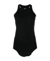 Rick Owens Basic Viscose Blend Jersey Tank Top In Black
