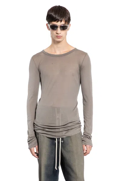 Rick Owens Long-sleeve T-shirt In Gray