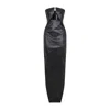 Rick Owens Form-fitting Black Evening Dress With Cutout Neckline In Black