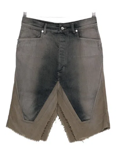RICK OWENS FRAYED DENIM SKIRT