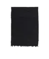 Rick Owens Frayed Scarf In Black