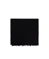 Rick Owens Fringed Scarf In Black