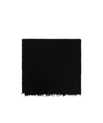 Rick Owens Fringed Scarf In Black