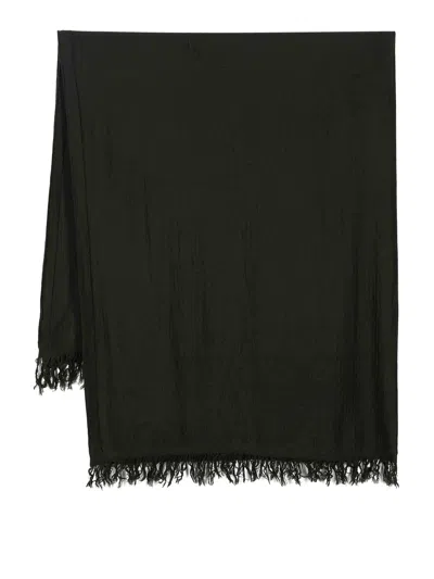 Rick Owens Fringed Scarf In Black